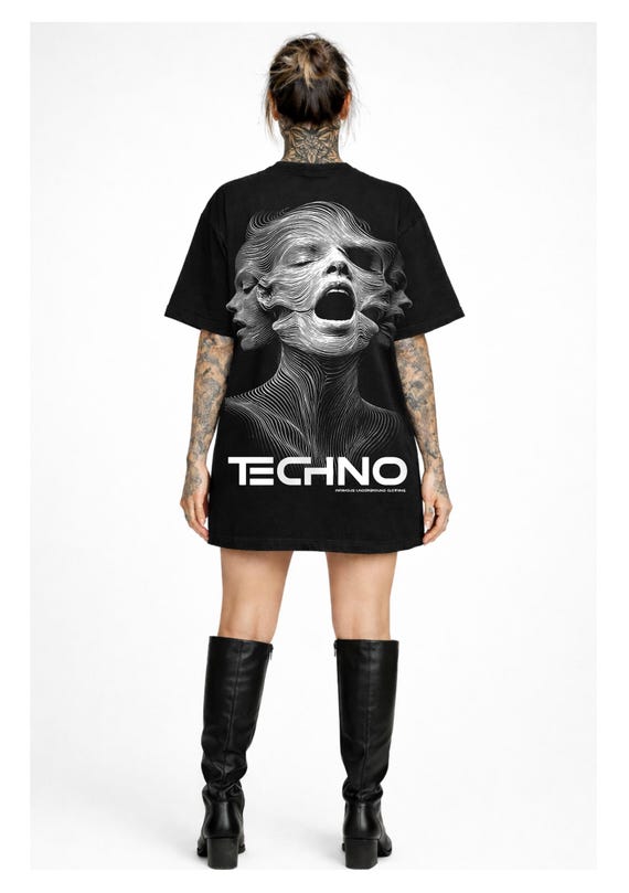 INFAMOUS - Camiseta Oversize - Unisex - Rave011 - Limited Edition.