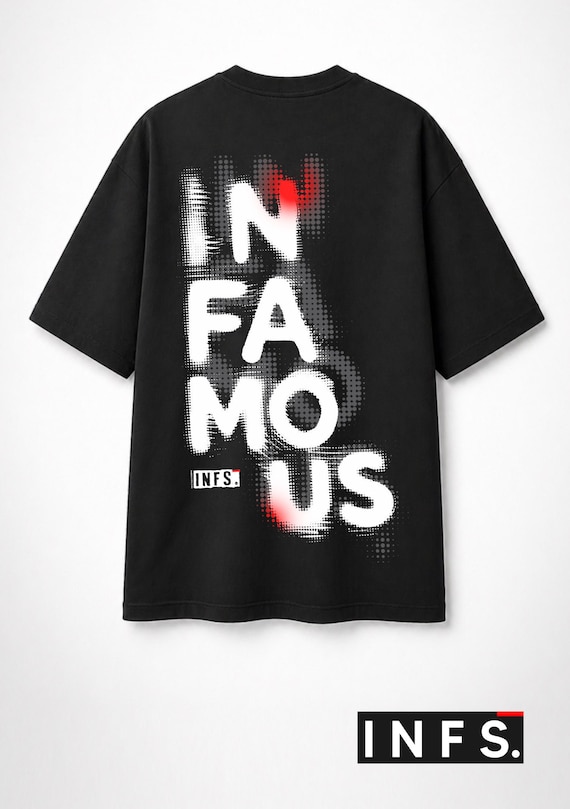 Infamous - Camiseta Oversize - Unisex - INFS010 LIMITED EDITION.