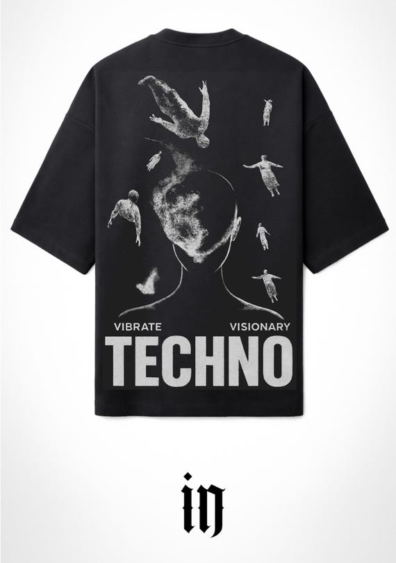 Infamous - Camiseta Oversize Techno Vibes - Unisex - Electronic Streetwear - 010 LIMITED EDITION.