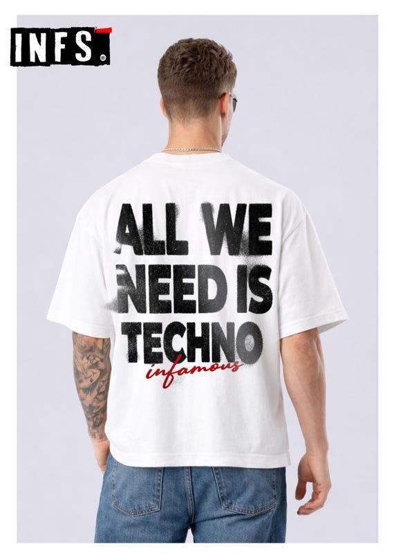 Infamous - Camiseta Oversize BOXY - Unisex - INFS005 LIMITED EDITION.