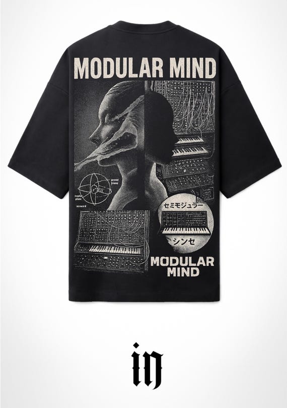 INFAMOUS - Camiseta Oversize - Unisex - Modular Mind by Danniel Selfmade - Sintetizadores - 010 LIMITED EDITION.
