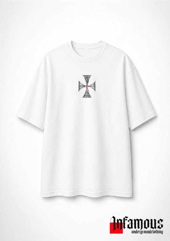 Infamous - Camiseta Oversize - Unisex - Esencial White 002
