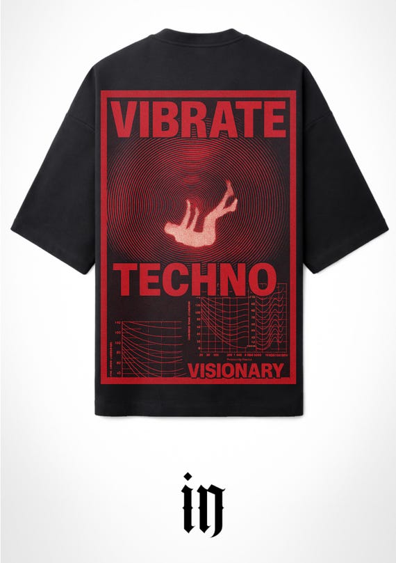 Infamous - Camiseta Oversize Techno Vibes - Unisex - Electronic Streetwear - 008 LIMITED EDITION.