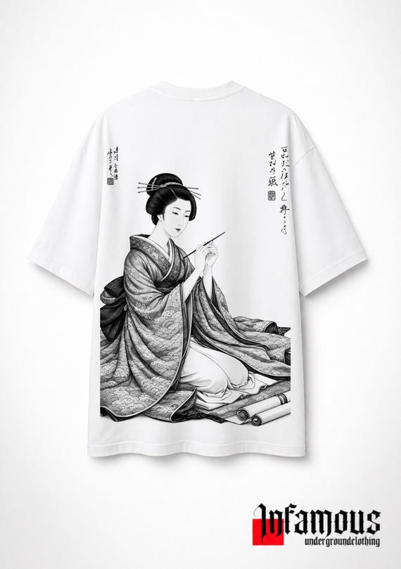 Infamous - Camiseta Oversize inspirada en Japon - Unisex - Ropa streetwear - 001 LIMITED EDITION.