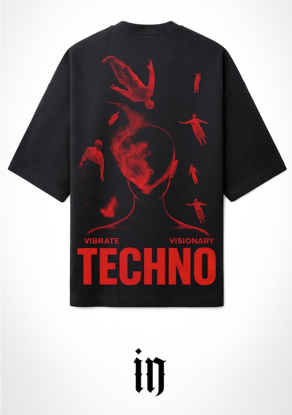 Infamous - Camiseta Oversize Techno Vibes - Unisex - Electronic Streetwear - 012 LIMITED EDITION.