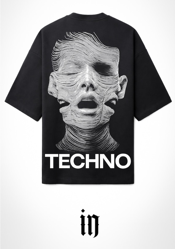 Infamous - Camiseta Oversize Techno Vibes - Unisex - Electronic Streetwear - 014 LIMITED EDITION.
