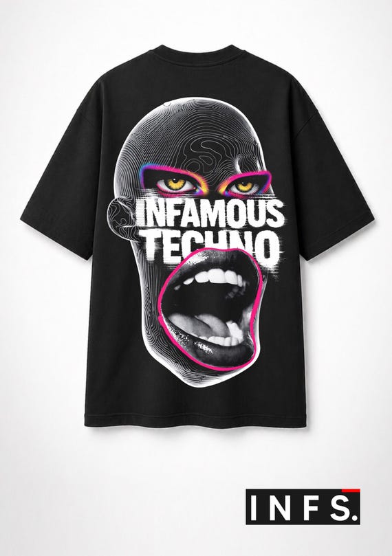 Infamous - Camiseta Oversize - Unisex - Colección INDJ - Mod.talk - Limited edition.