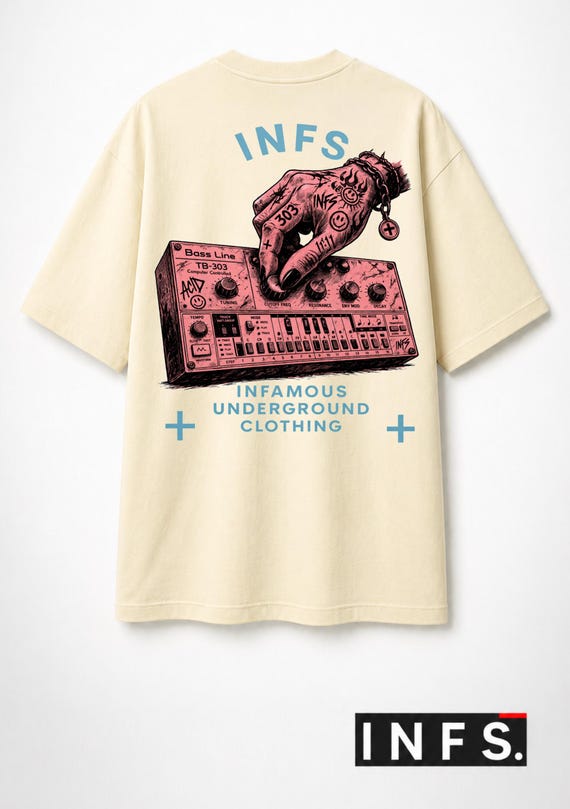 Infamous - Camiseta Oversize - Unisex - INFSCREAM0 LIMITED EDITION.