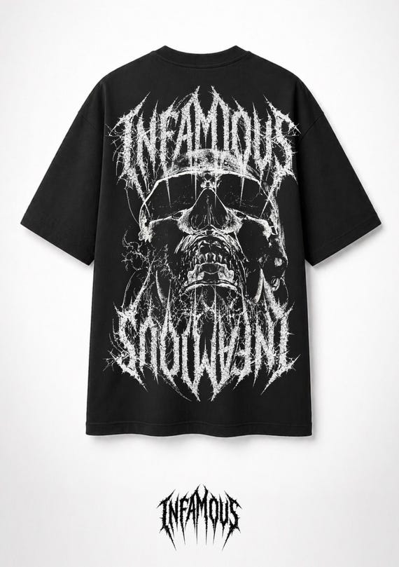 Infamous - Camiseta Oversize - Unisex - HARD STORM - Limited edition.