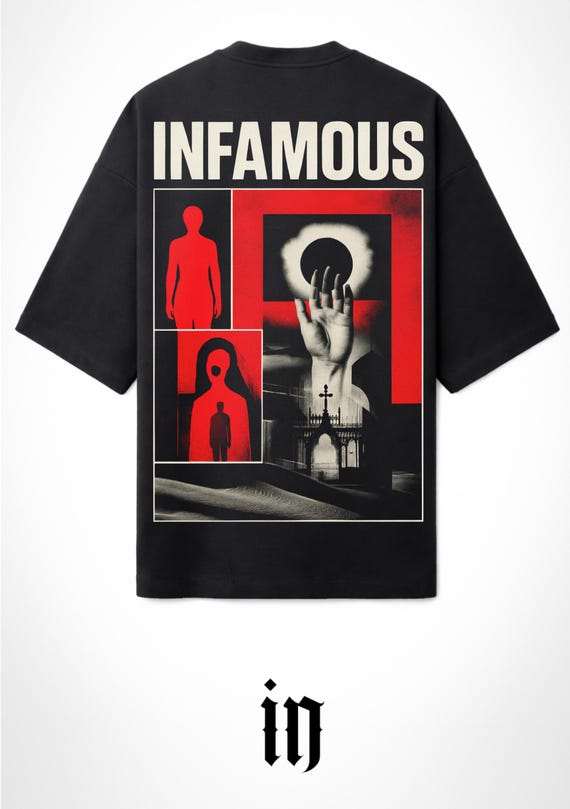 Infamous - Camiseta Oversize - Unisex - Colección INDJ - Mod.457- Limited edition.