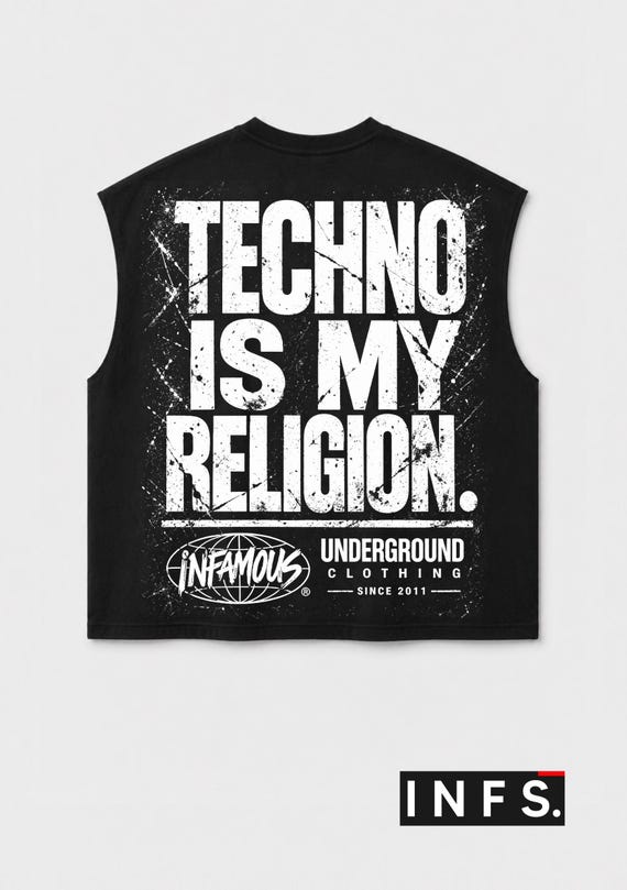 Infamous - Camiseta Oversize - Raw cut BOXY tank - 00 Limited edition.