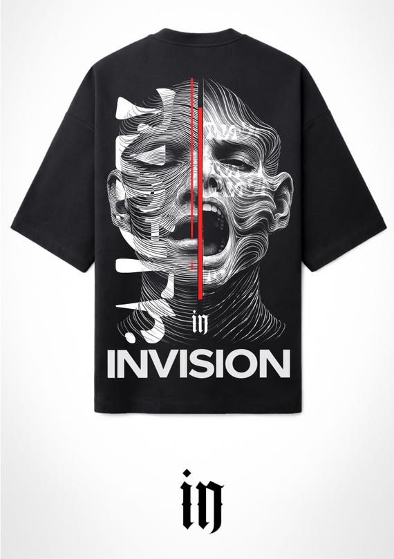 Infamous - Camiseta Oversize - Unisex - Colección INVISION - Mod.001 - Limited Edition.