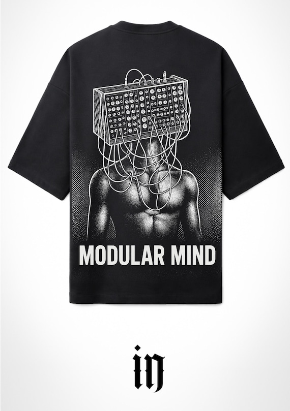 INFAMOUS - Camiseta Oversize - Unisex - Modular Mind by Danniel Selfmade - Sintetizadores - 012 LIMITED EDITION.