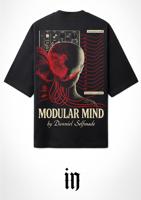 INFAMOUS - Camiseta Oversize - Unisex - Modular Mind by Danniel Selfmade - Sintetizadores - 007 LIMITED EDITION.