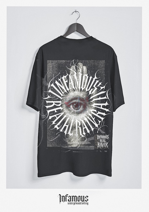Infamous T-shirt REAL RAVER 001 - Limited