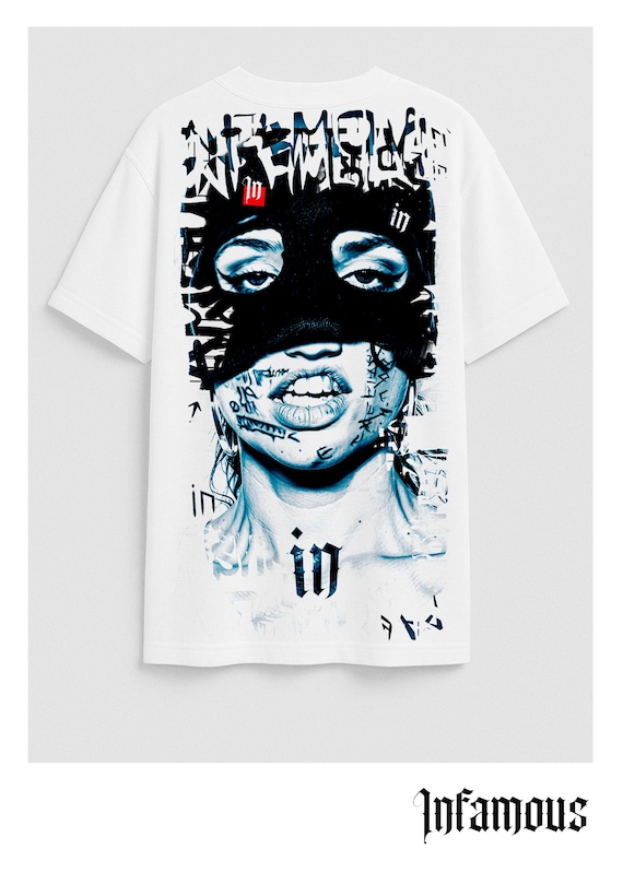 Infamous - Camiseta Oversize - Unisex - Colección INDJ - Mod.In-mask001 - Limited Edition.
