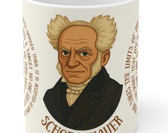 Schopenhauer Quote Coffee Mug: Inspirational Philosophy Gift