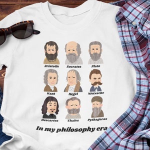 Funny Philosopher T-Shirt: Chibi Thinkers Gift Tee