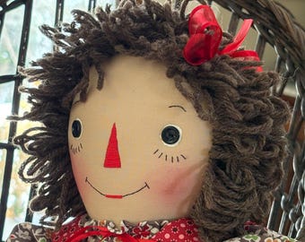 Handmade Raggedy Ann Doll
