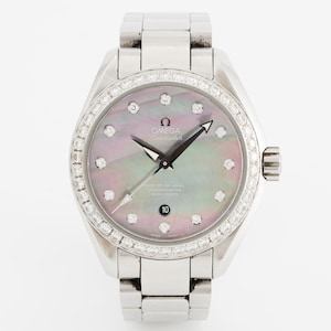 Omega Seamaster Aqua Terra 150M 34mm Diamond Mother of Pearl Dial Watch