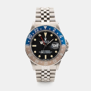 Rolex GMT-Master 16750 Matte Dial Steel 40mm Watch ca 1982 with Extra Bezels