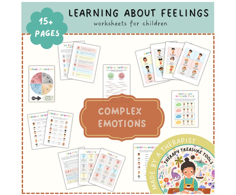 Worksheets About Complex Emotions for Children | Learning About ...