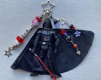 Darth Vader Custom Keychain Figurine Vintage Hasbro Star Wars Collectible