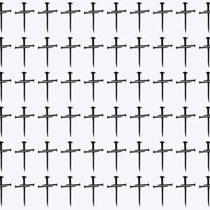 Christian Nail Cross Decals