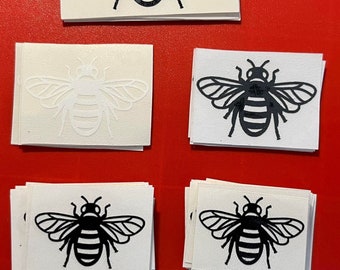 Bumble Bee - White and Black - Various Sizes - 52 each