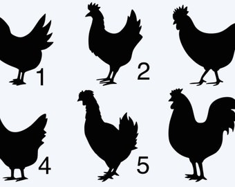 Chicken Decal, Outdoor Vinyl, Farmhouse Decor