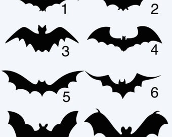 Premium Oracal 651 Bat Decals - Custom Sizes & Colors