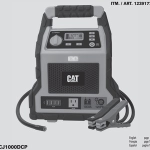 Conjunto de manuales de instrucciones de central eléctrica/arrancador auxiliar Cat CJ1000DCP [Descarga digital instantánea]