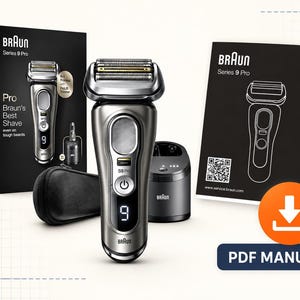 BRAUN Series 9 Pro Electric Shaver Instruction Manual | PDF Download | Digital Manual
