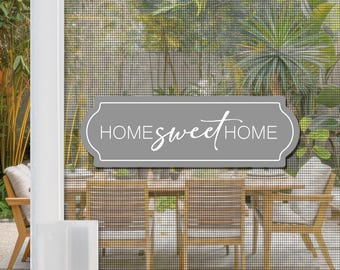 Flexible Screen Door Magnets | Anti-Collision Screen Door Decorations & Signs - (Set of 2) Sweet Home