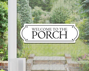 Acrylic Screen Door Magnets | Anti-Collision Screen Door Decorations & Signs - (Set of 2) Porch