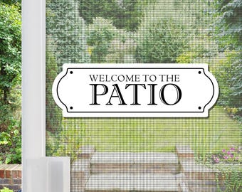 Acrylic Screen Door Magnets | Anti-Collision Screen Door Decorations & Signs - (Set of 2) Patio
