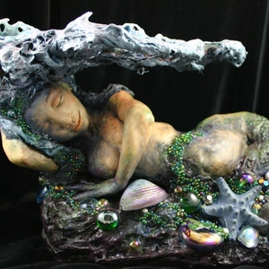 Sea Goddess, OOAK Sculpture, Sarah Pierzchala FREE Shipping