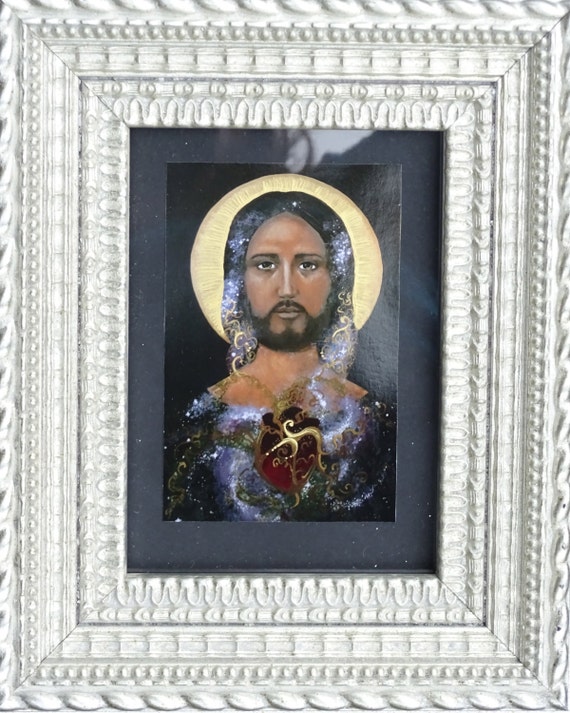 Christ Sacred Heart Framed Sarah Pierzchala