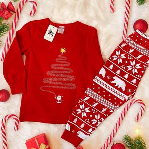 Matching Family Christmas Cotton Pajamas: Baby, Kids, Adults & Pets