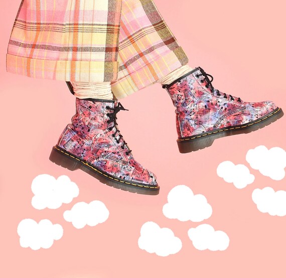 ViNtAgE 90's Dr. Martens Boots London Scene 1460 L