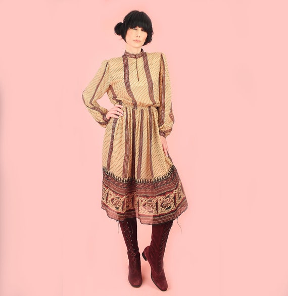 ViNtAgE 70's Ritu Kumar for Judith Ann Indian Sil… - image 5