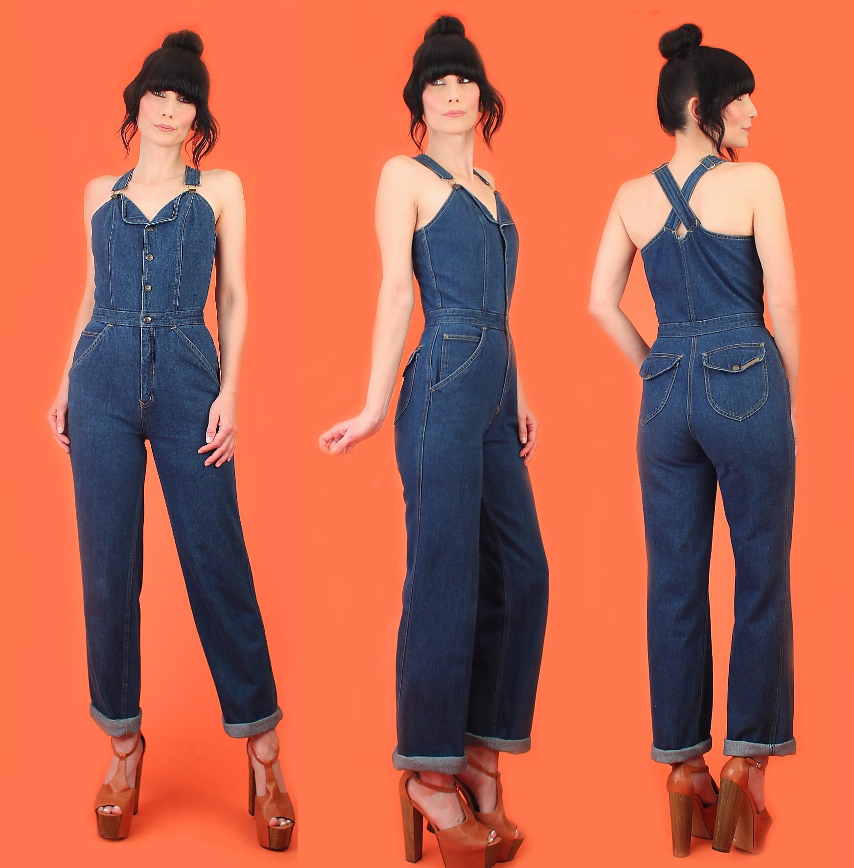The Essential Denim High Waisted Coverall