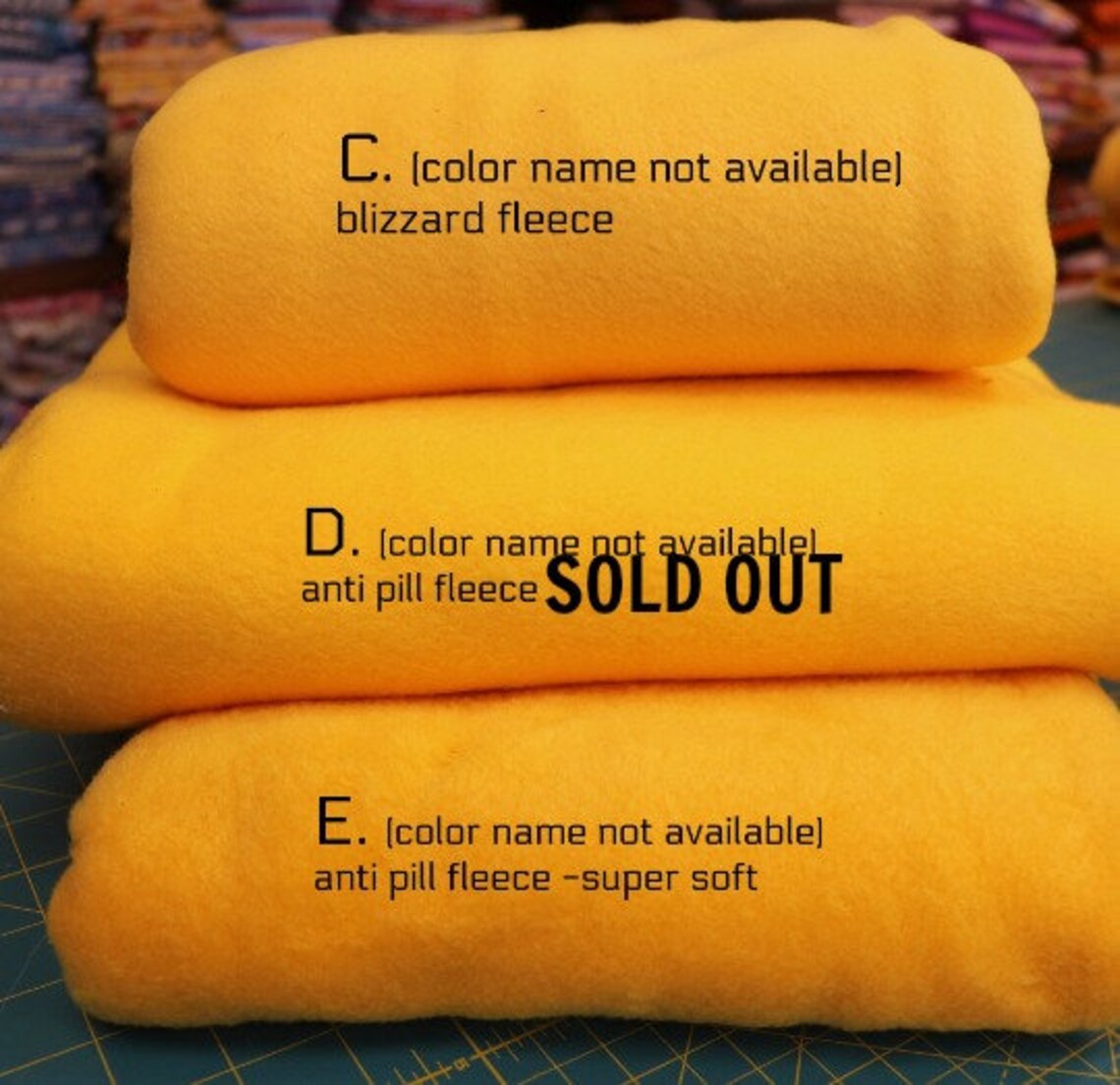 Anti Pill and Blizzard Fleece fabric brighter yellows Etsy