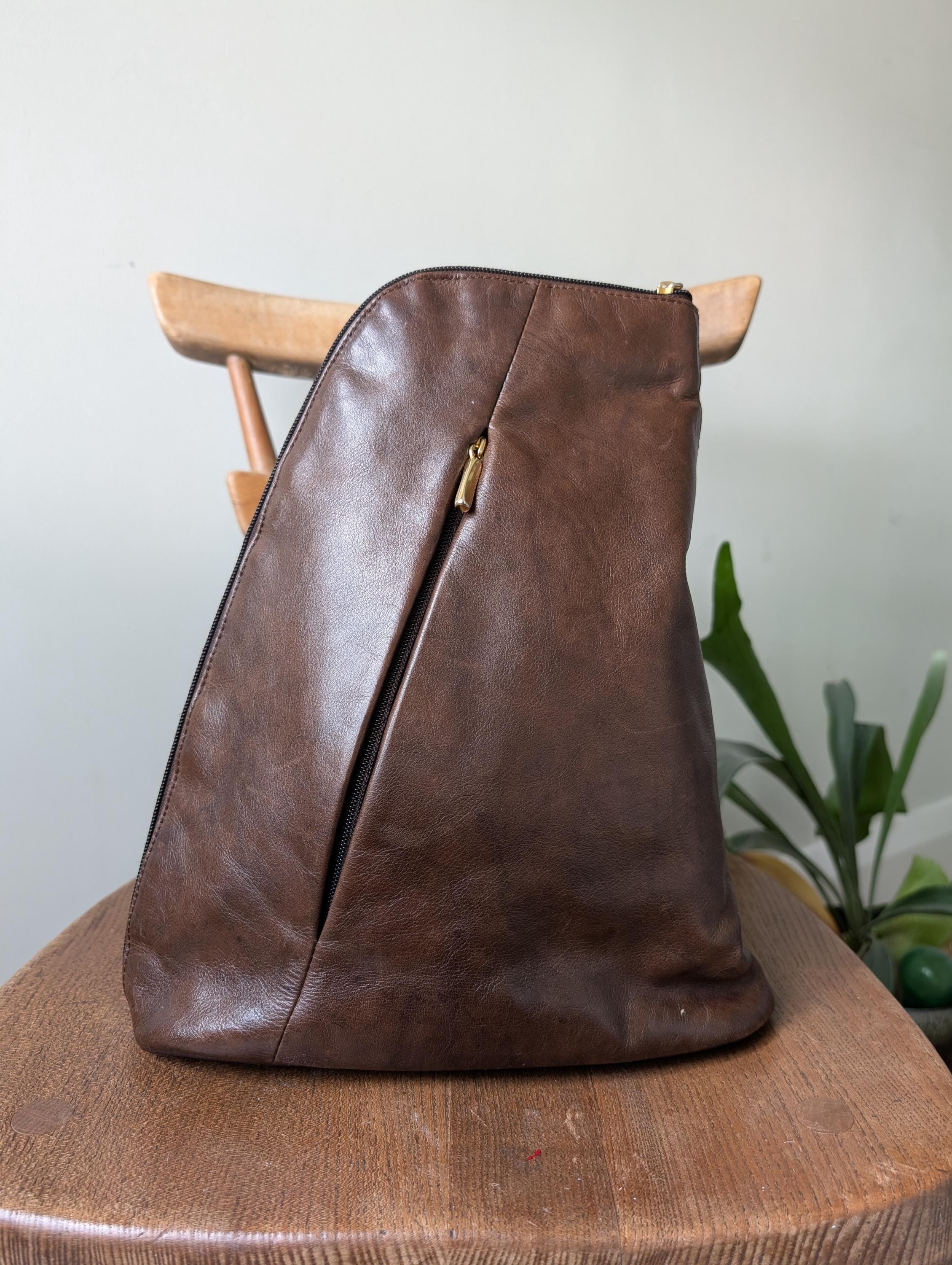 Y2k Leather Backpack - Etsy UK