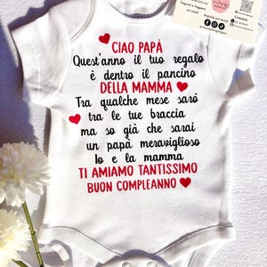 Personalized Baby Bodysuit - Birth Bodysuit - Baby Shower - Gift Idea - Gift Idea for Dad