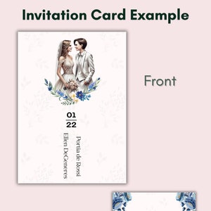Convites de casamento para lésbicas//Cartões de convite de casamento personalizados e personalizados com cartão postal RSVP incluído/cartões de convite de casamento LGBTQ +