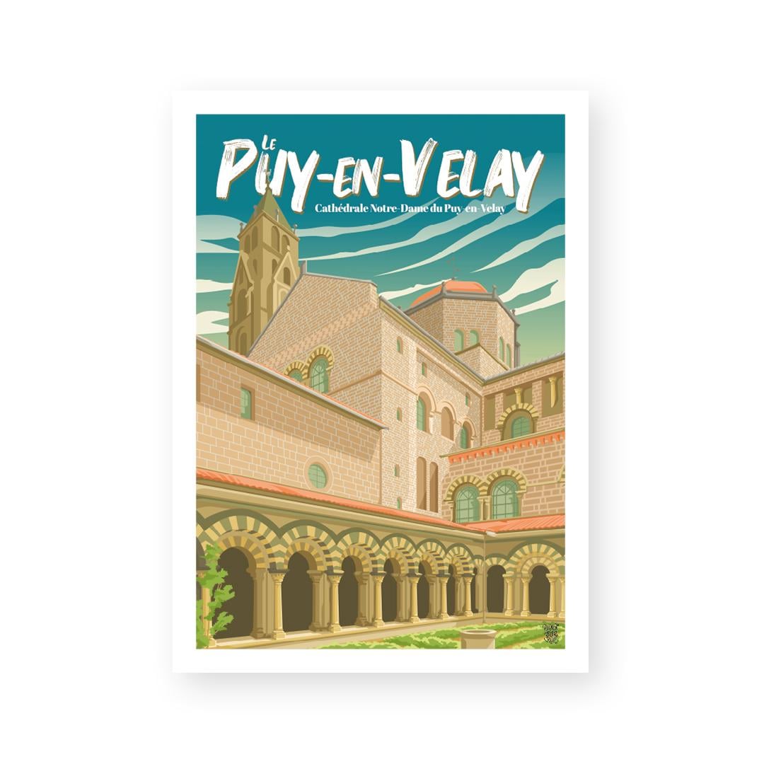 Poster "Notre-Dame Cathedral of Le Puy-en-Velay" Auvergne
