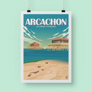 Cartel "Arcachon" Nueva Aquitania
