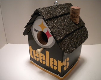 Steelers License Plate Birdhouse