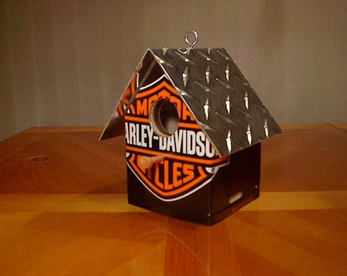 Harley Davidson......license Plate Birdhouse Etsy